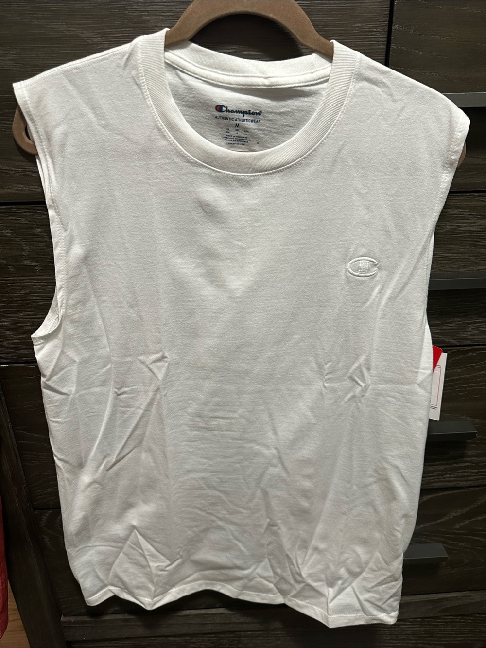 Champion Men’s White Sleeveless Tank Top